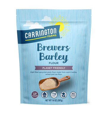 Carrington Farms Brewer'S Barley Flour – High Protein, Fiber & Iron, Nutrient Rich Flour For Baking & Cooking – Blend With Traditional Wheat Flour For Nutritional Boost (14 Oz)