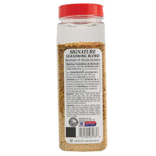 Mccormick Perfect Pinch Signature Seasoning, 21 Oz - One 21 Ounce Container Of Signature Seasoning Blend Made With 14 Premium Herbs And Spices