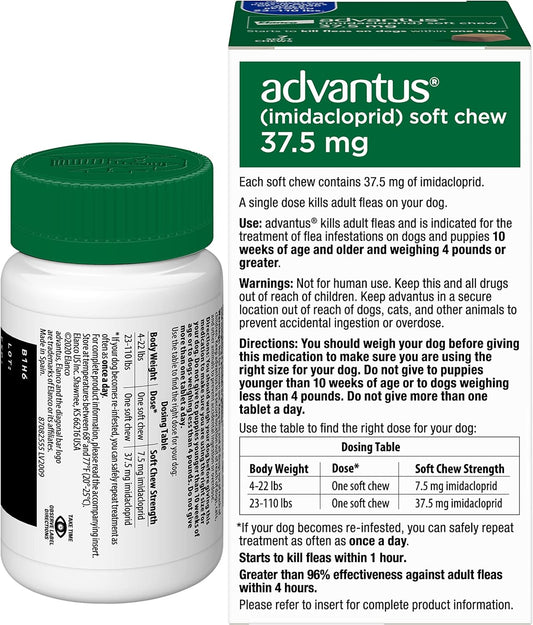 Advantus Dog Advantus Chewable Flea Treatment For Dogs 23 - 110 Lbs. | 7 Ct