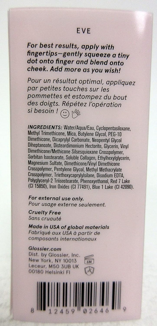 Glossier - Cloud Paint Seamless Cheek Color - Eve 10 Ml / 0.33 Fl Oz : Beauty & Personal Care