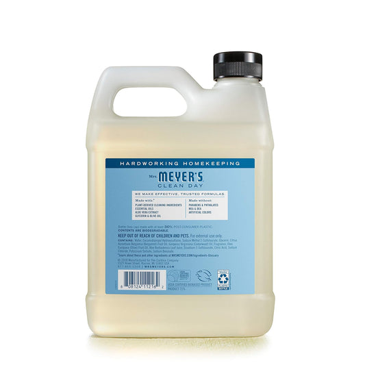 Mrs. Meyer'S Clean Day Liquid Hand Soap Refill, Rainwater, 33 Oz