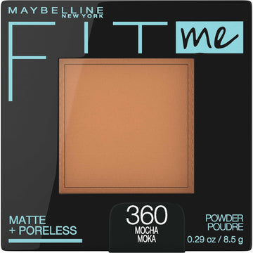 Maybelline Fit Me Matte + Poreless Pressed Face Powder Makeup & Setting Powder, Mocha, 1 Count