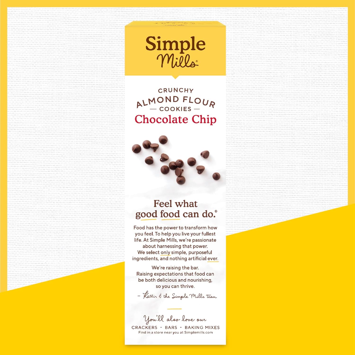 Simple Mills Almond Flour Crunchy Cookies, Chocolate Chip - Gluten Free, Vegan, Healthy Snacks, Made with Organic Coconut Oil, 5.5 oz (Pack of 3) : Grocery & Gourmet Food