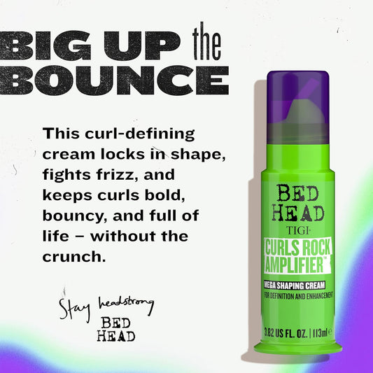 Bed Head By Tigi - Curls Rock Amplifier Curly Hair Cream - Hair Products For Defined Curls - Travel Size - 43Ml