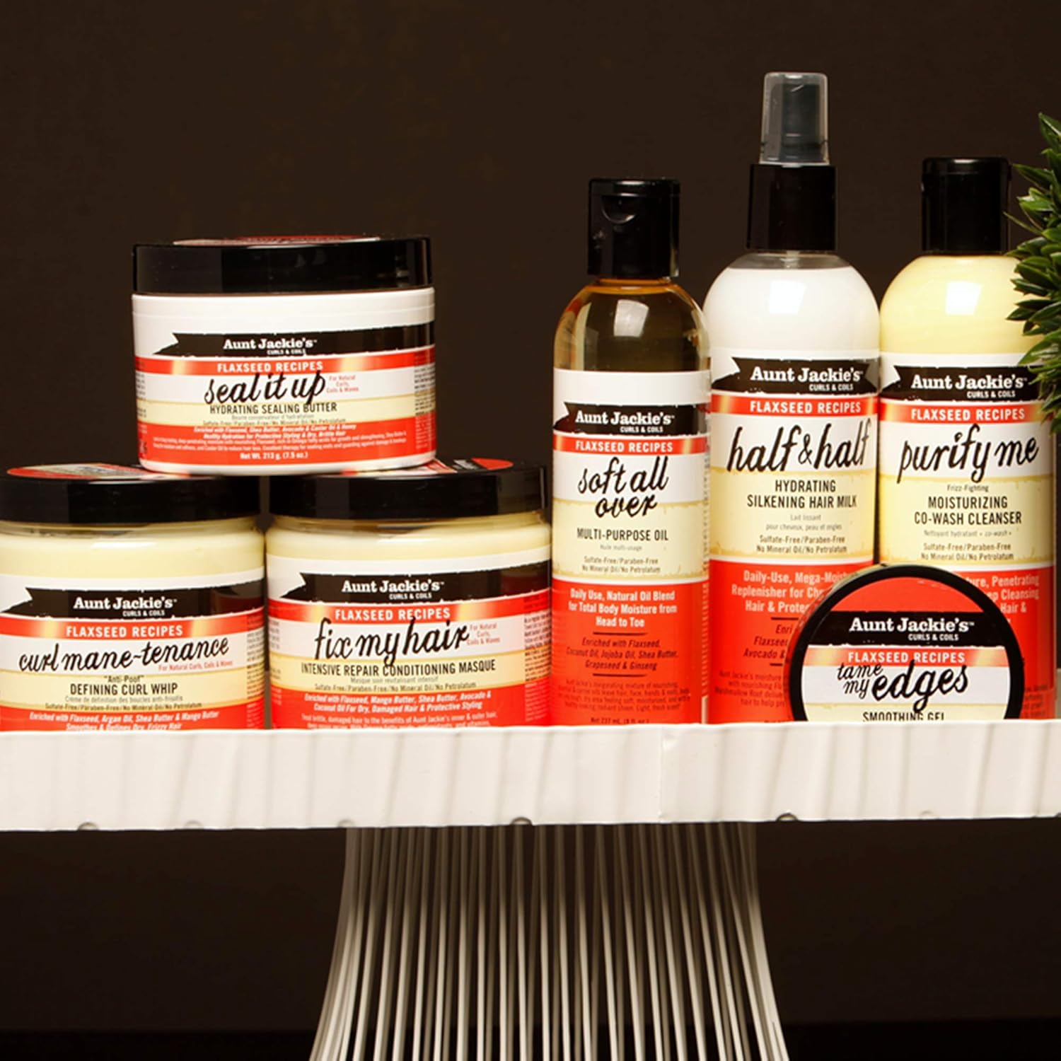 Aunt Jackie's Flaxseed Recipes Soft All Over, Multi-Use Oil for Hair and Body, Enriched with Flaxseed, Avocado, Coconut Oil and Marshmallow Root, Bottle 8 Fl Oz : Beauty & Personal Care