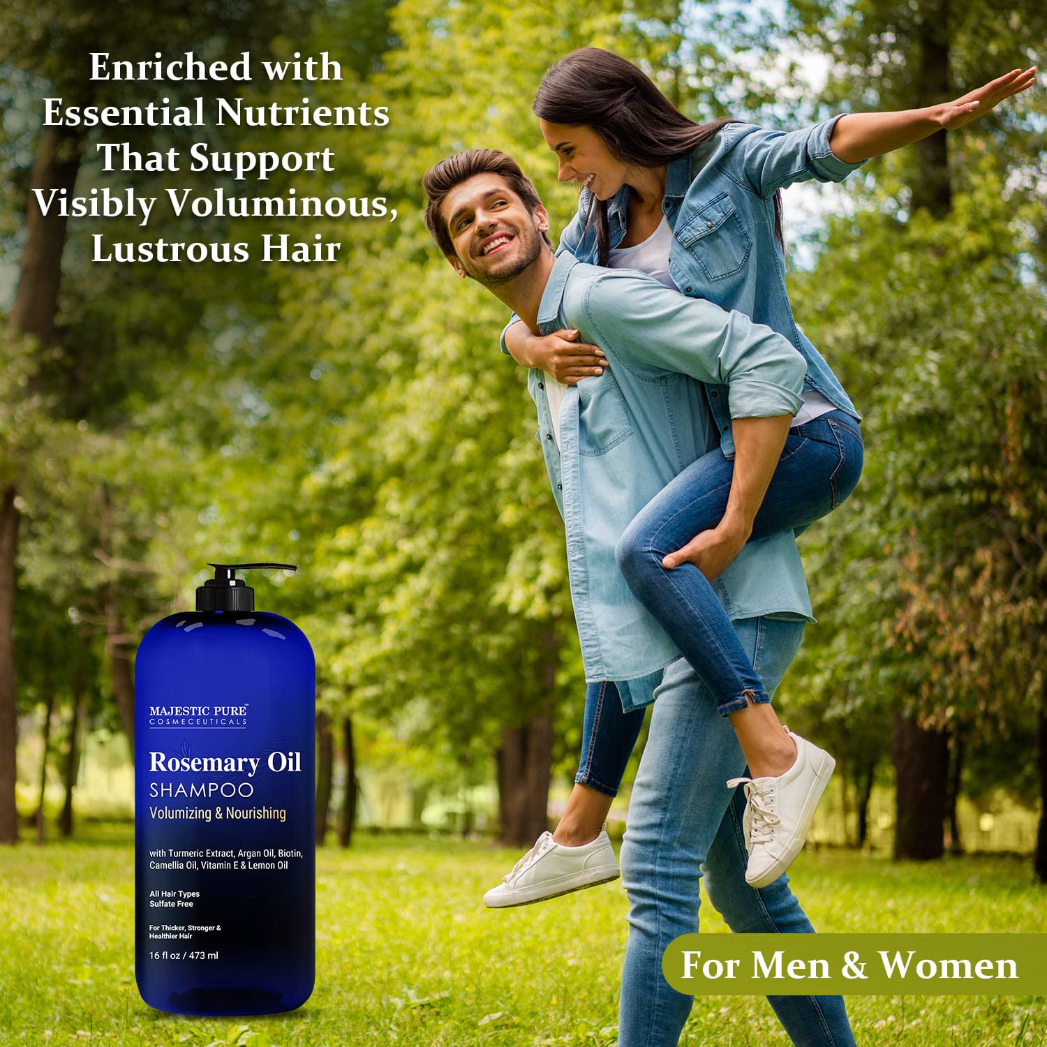 Majestic Pure Rosemary Hair Loss Shampoo 16 fl oz : Beauty & Personal Care