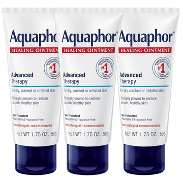 Aquaphor Healing Ointment Advanced Therapy Skin Protectant, Dry Skin Body Moisturizer, 7 Oz Tube