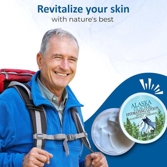 Alaska Glacier Lotion - Refreshing Full Body Lotion - Moisturizing Body Lotion With Devil'S Club & Fireweed Oils From Alaskan Rainforest - Soothing Natural Body Lotion For All Skin Types
