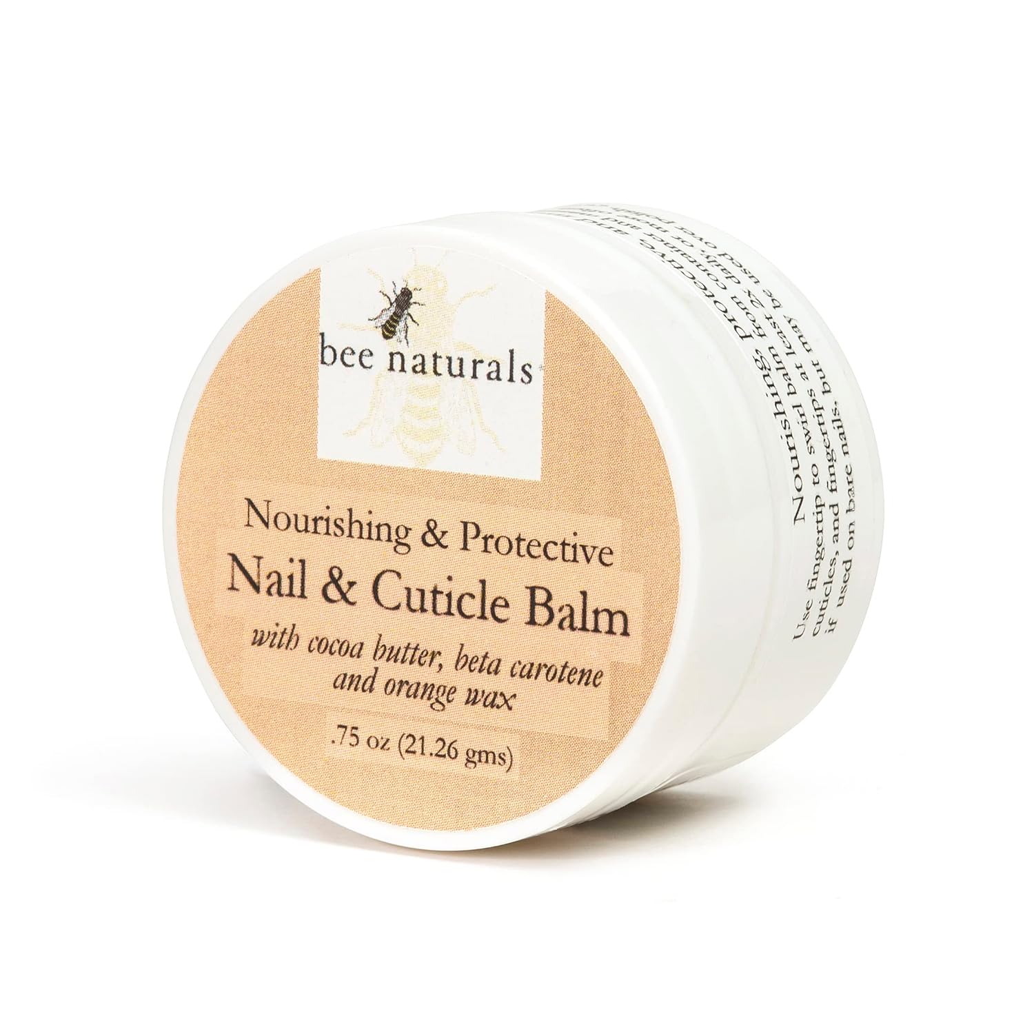 Nail & Cuticle Balm - Cocoa Butter & Beta Carotene Blend for Strong, Smooth Nails - luscious natural tangerine fragance Shea Butter & Beeswax Cruelty-Free Nail Care : Beauty & Personal Care