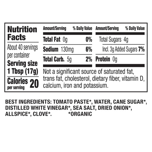 Annie'S Organic Ketchup, Gluten Free, Non-Gmo, 20 Oz