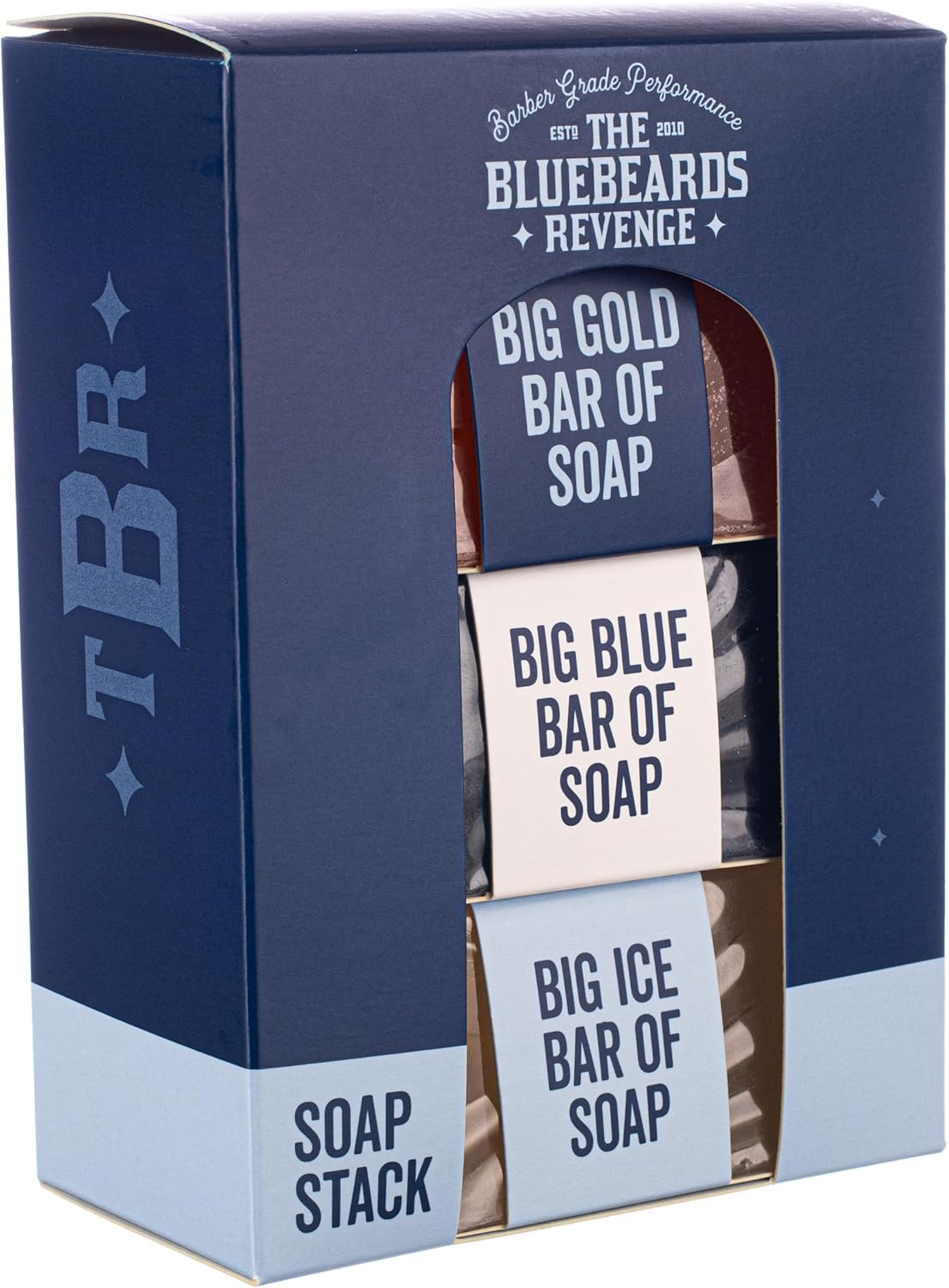The Bluebeards Revenge Mens Soap Stack Gift Set, Mens Soap Bar For Hands and Body, Includes Big Blue, Cuban Gold And Classic Ice Soap : Amazon.co.uk: Beauty