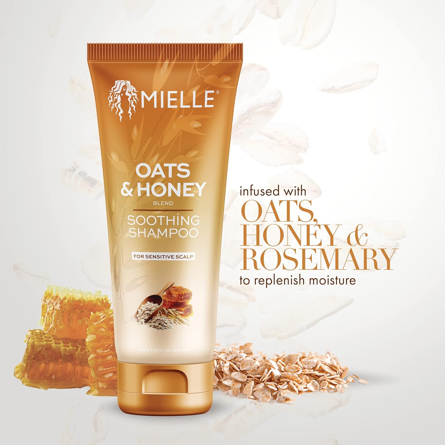 Mielle Organics Oats & Honey Soothing Shampoo : Beauty & Personal Care