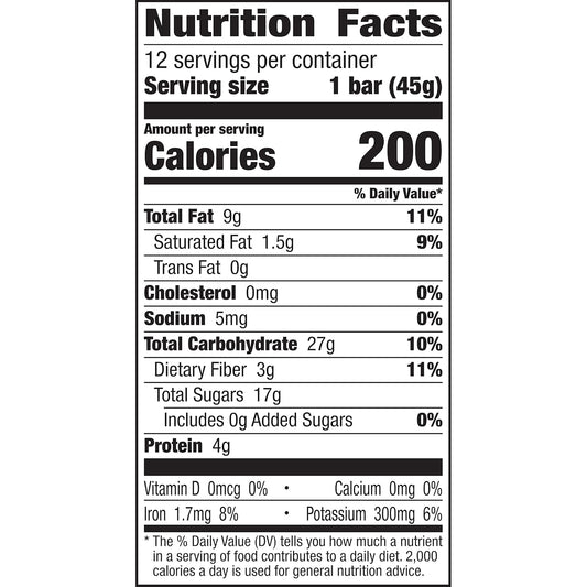 Larabar Blueberry Muffin, Gluten Free Vegan Fruit & Nut Bars, 1.6 Oz, 12 Ct