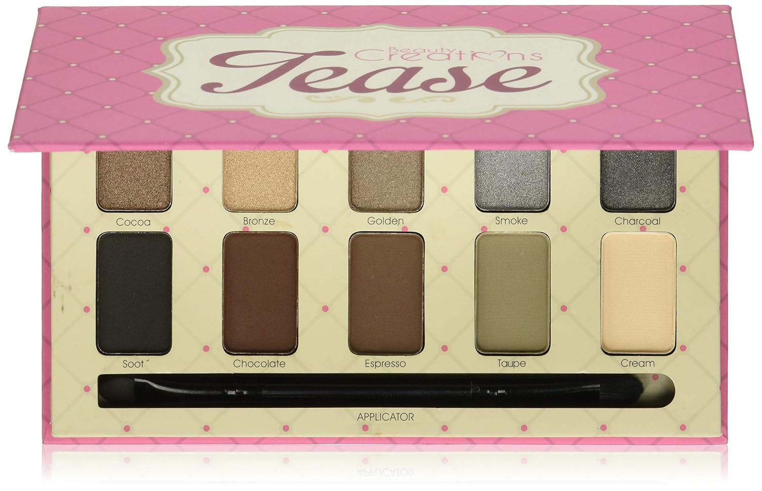 Tease Eyeshadow Palette - Beauty Creations Tease Tone Shadows With Brush Palette
