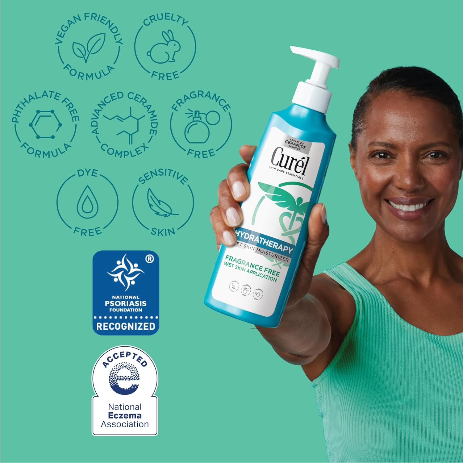 Curel Hydra Therapy In Shower Lotion, Itch Defense Body Moisturizer With Advanced Ceramide Complex, Vitamin E, & Oatmeal Extract, 12 Oz : Beauty & Personal Care