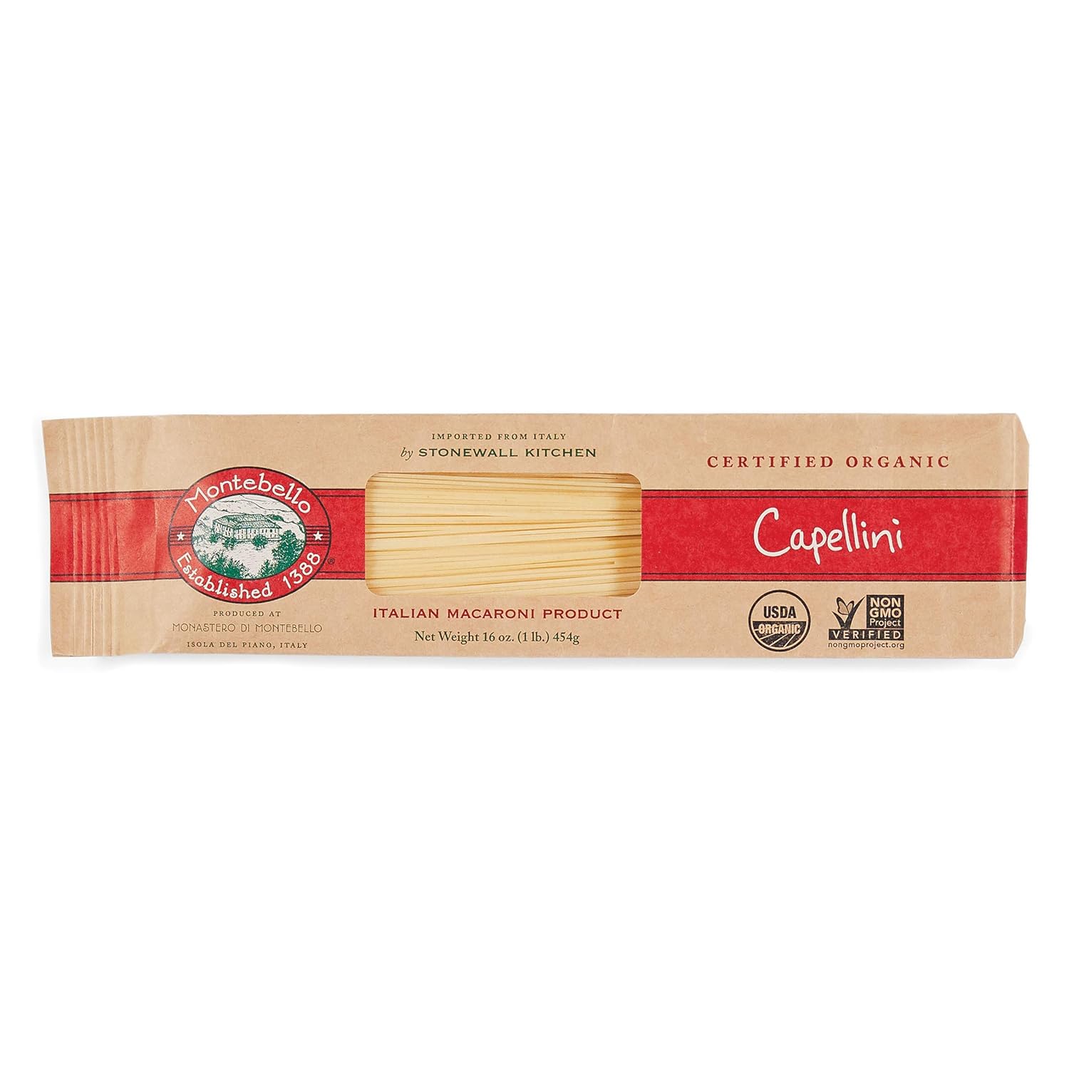 Montebello Organic Capellini, 1 lb