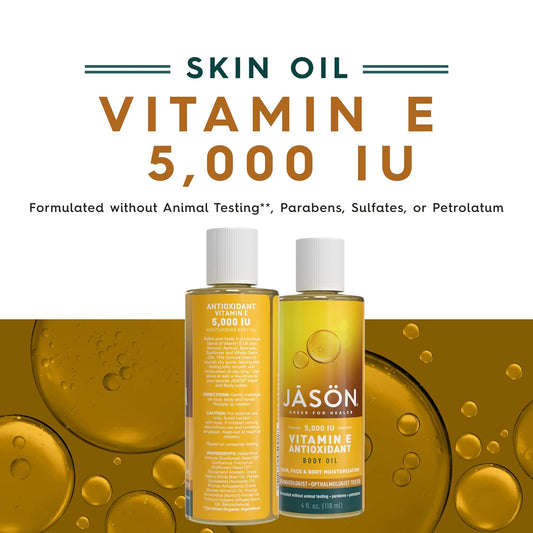 Jason Vitamin E 32,000 Iu Moisturizing Oil , For Targeted Solutions, 1 Fluid Ounces