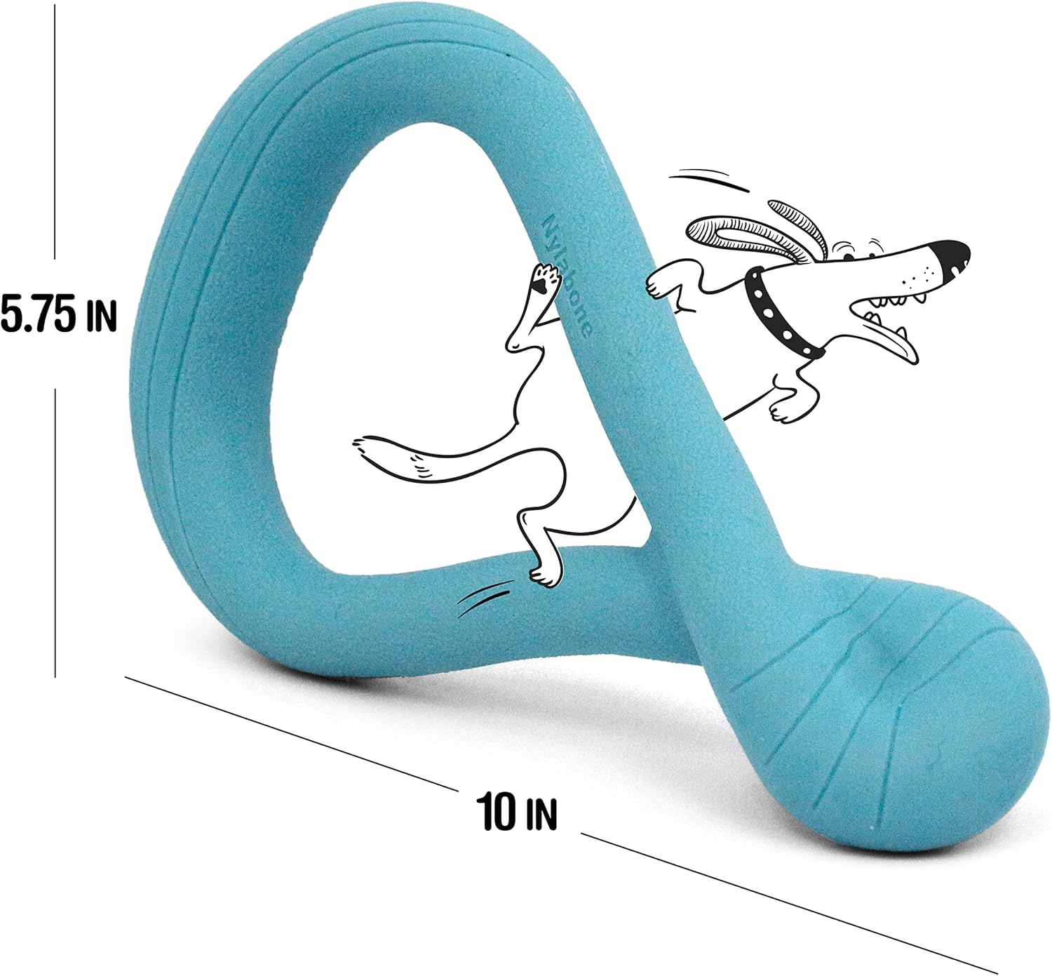 Nylabone Tuug Interactive Dog Toy for Dog Enrichment - Firm Yet Flexible Dog Tug Toy for Creative Play & Dog Exercise - Play Toy Not Intended for Chewing