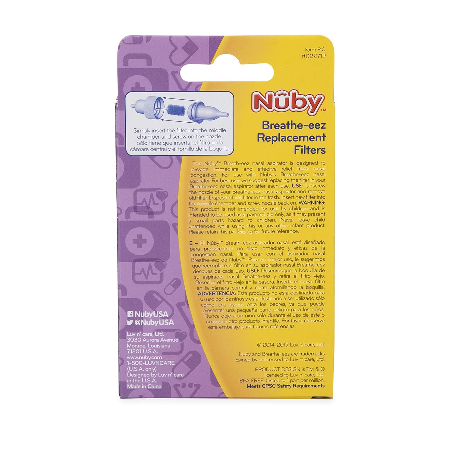Nuby Breathe-Eez Replacement Filters, 24 Pack : Baby