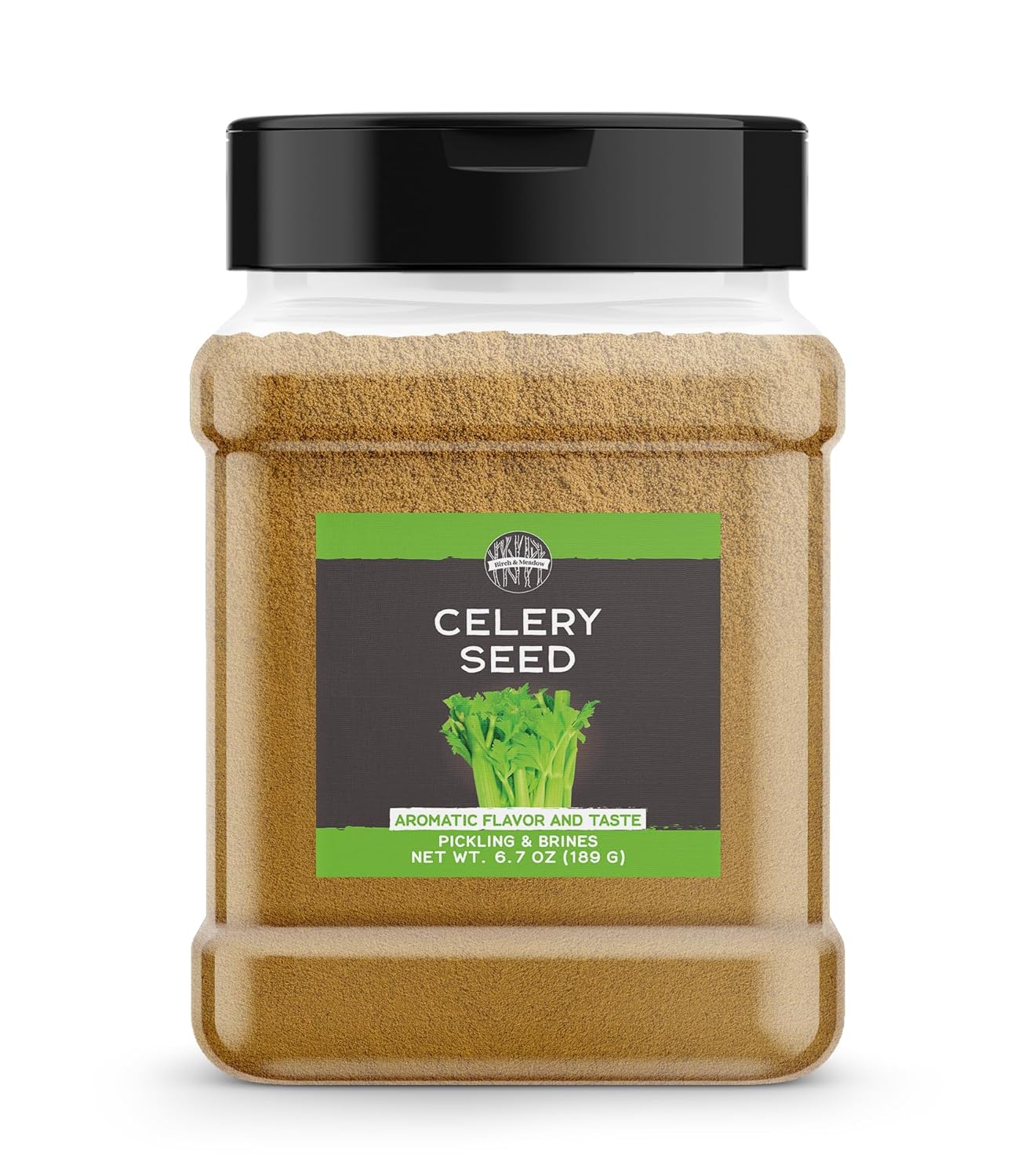 Birch & Meadow Ground Celery Seed, 6.7 Oz, Aromatic Flavor, Brine Seasoning & Pickling Spices