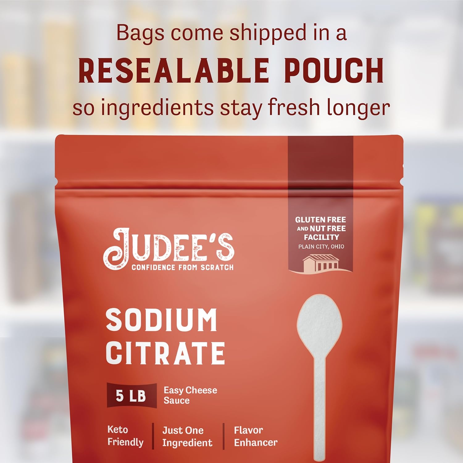 Judee’S Sodium Citrate 5 Lb - 100% Non-Gmo, Keto-Friendly - Gluten-Free And Nut-Free - Food Grade - Great For Molecular Gastronomy Cooking - Emulsifier For Cheese Sauce - Serves As Preservative