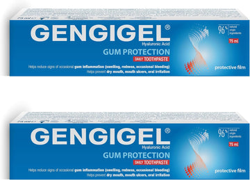 Gengigel Gum Protection Toothpaste 75Ml With Hyaluronic Acid - Pack Of 2