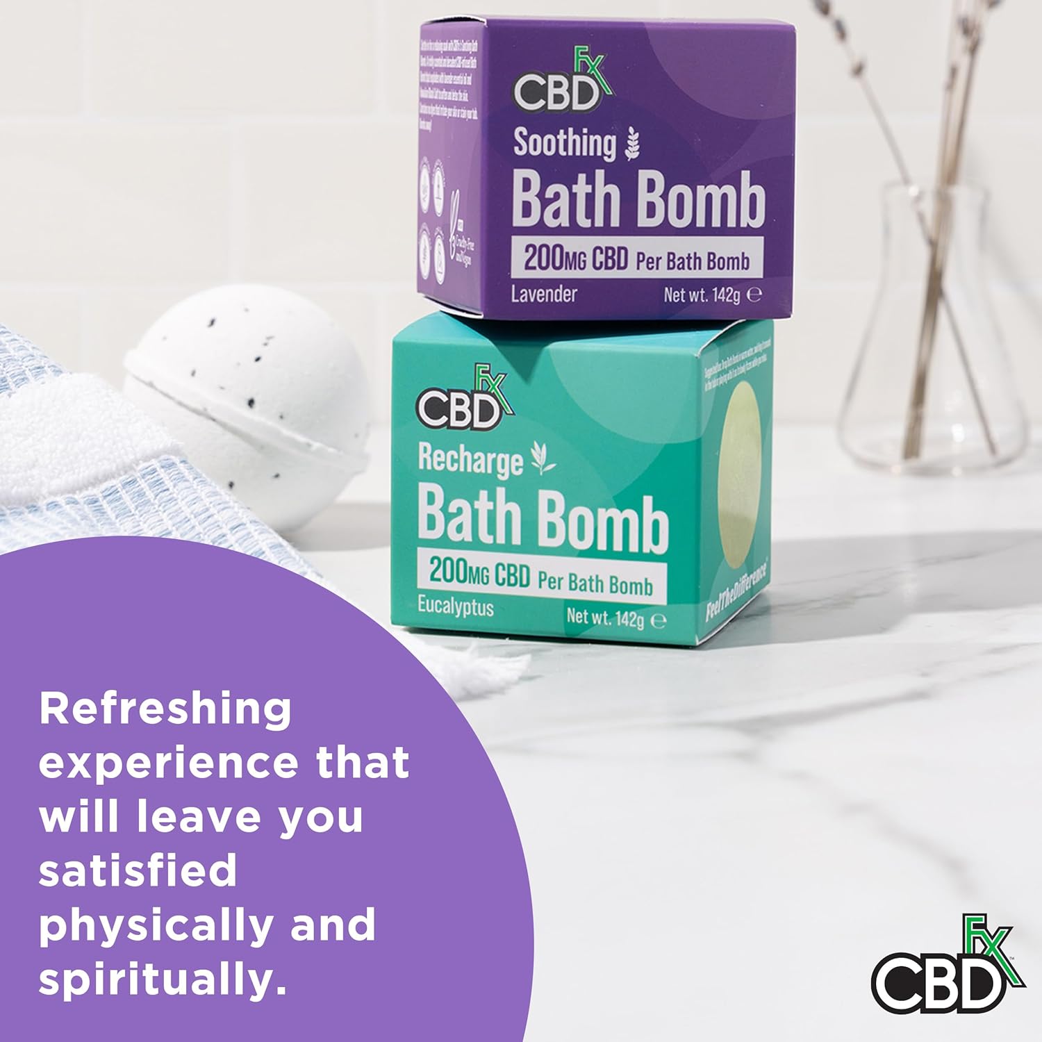 CBDfx Bath Bomb 200mg High Strength Soothing Lavender Hawaiian Black Salt Vegan Cruelty-Free Single Bath Bomb : Amazon.co.uk: Beauty