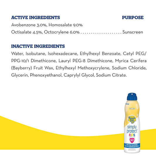 Banana Boat Kids Mineral Enriched, Broad Spectrum Sunscreen, Spf 50+, Pack Of 1, 9.5 Oz