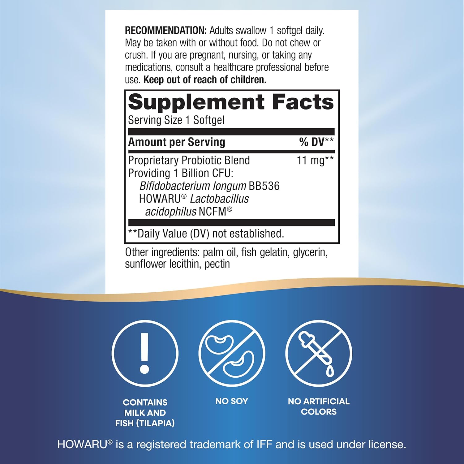 Nature's Way Acidophilus Probiotic Pearls, Supports Digestive Balance*, Protects Against Occasional Constipation and Bloating*, 1 Billion Live Cultures, 30 Softgels (Packaging May Vary) : Health & Household