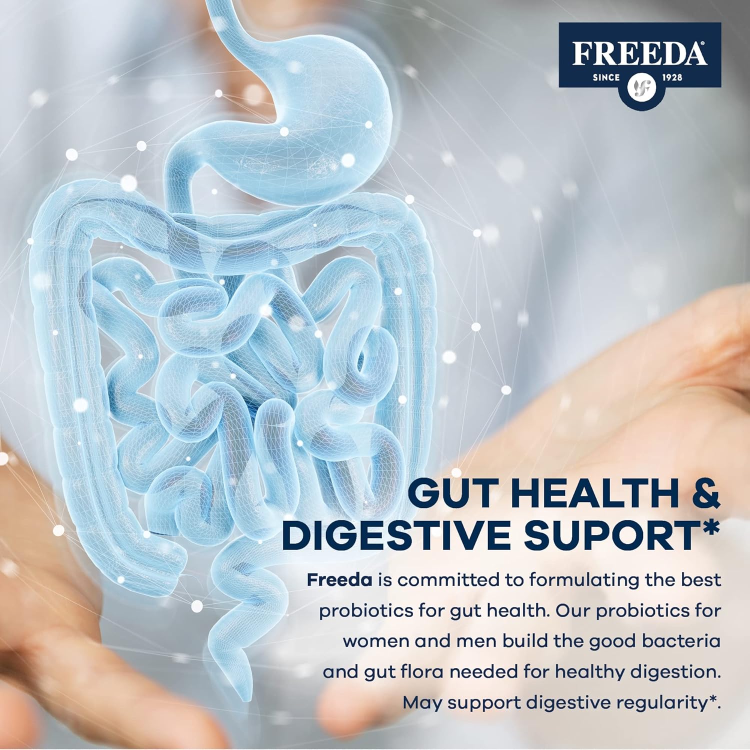 Freeda Acidophilus Probiotic 1 Billion Cfu - Lactobacillus Acidophilus Probiotics For Women & Men - Women'S Probiotics For Digestive Health - Gut Health Supplements For Women & Men (250 Capsules) : Health & Household