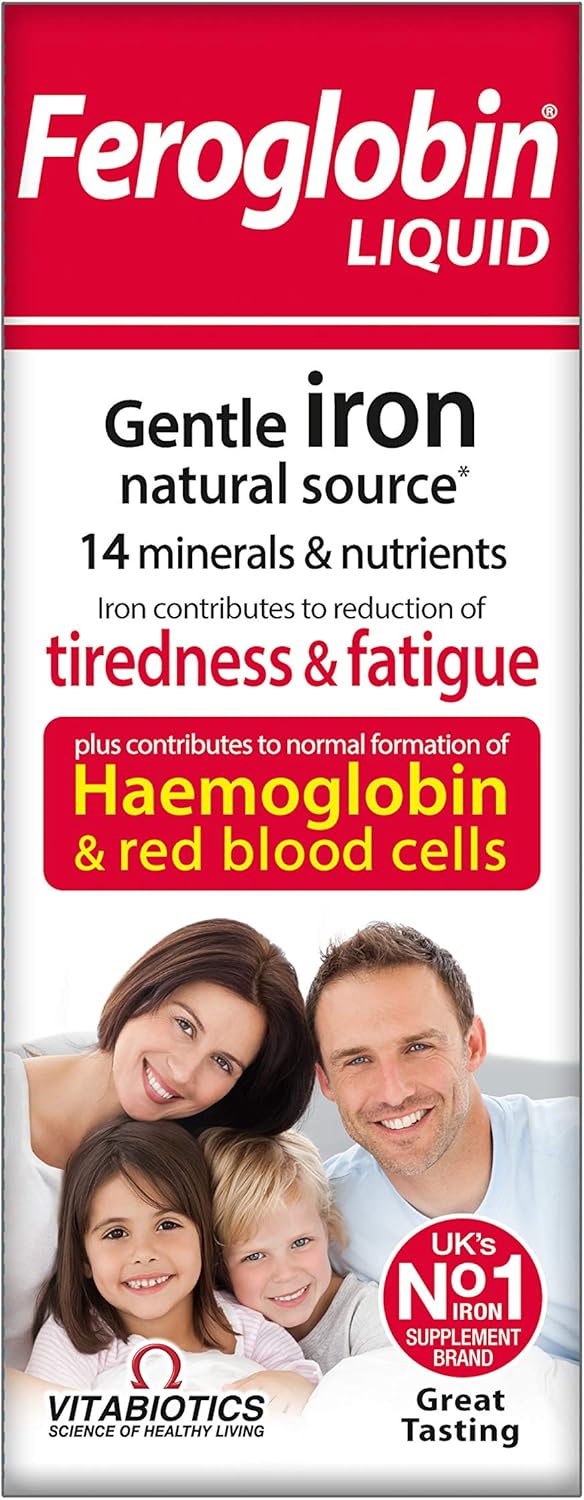 Feroglobin Gentle Iron and Nutrient Liq - Reduce Tiredness and Fatigue | Maintain Health and Vitality | Natural Iron Source