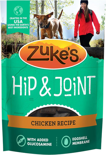 Zukes Hip And Joint Dog Treats, Soft And Chewy Natural Bag Of Treats, Hip And Joint Support, Chicken Recipe - 16 Oz. Bag