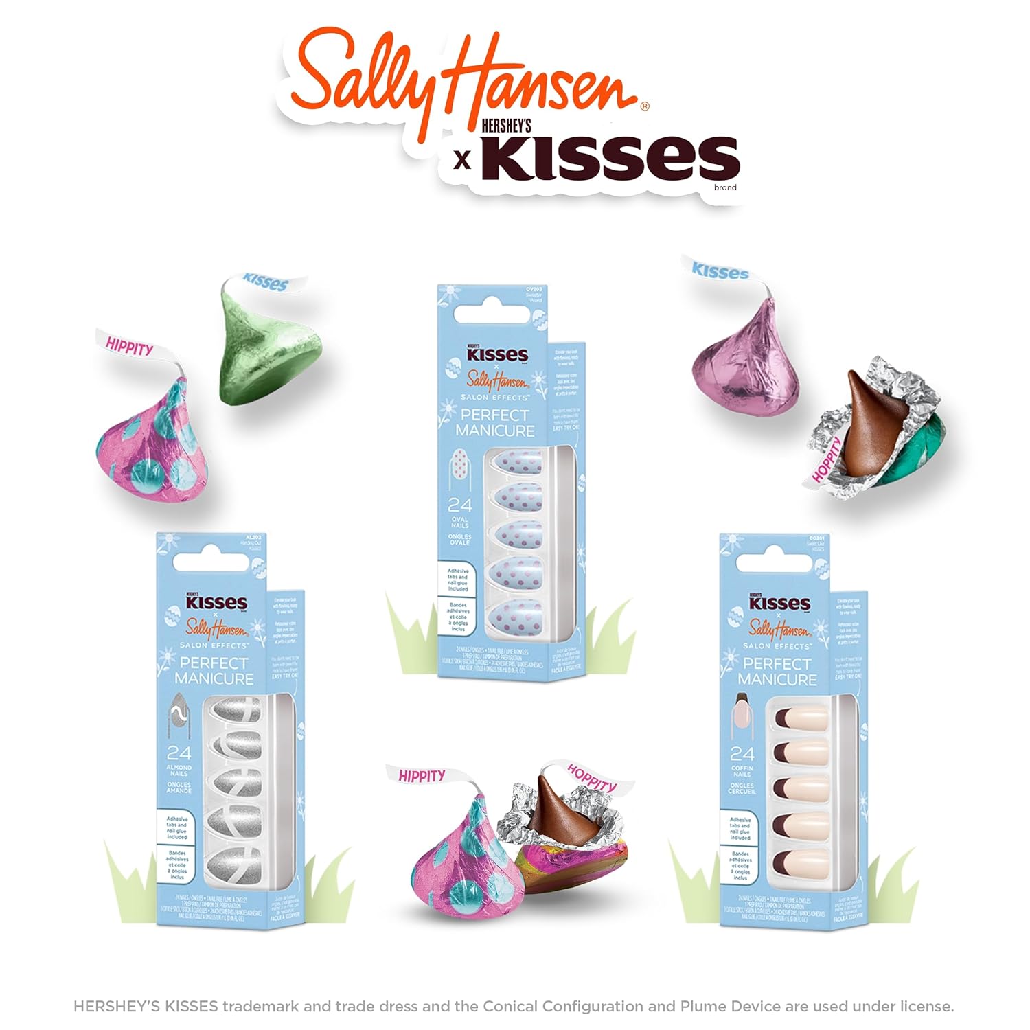 Sally Hansen Salon Effects Perfect Manicure x Hershey's Kisses - Handing Out Kisses : Beauty & Personal Care