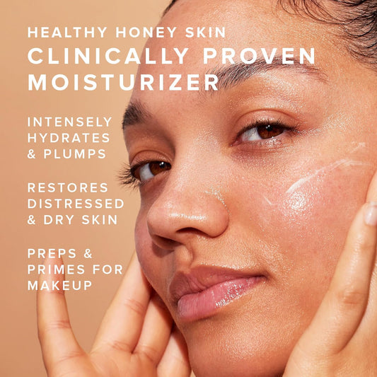 Farmacy Honey Halo Ceramide Face Moisturizer Cream - Hydrating Facial Lotion for Dry Skin (9ml)