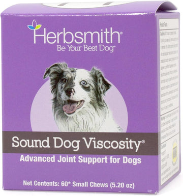 Herbsmith Sound Dog Viscosity – Advanced Joint Support For Dogs – Veterinarian Recommended Glucosamine For Dogs, Hyaluronic Acid, Chondroitin, Msm – Natural Arthritis Pain Relief – 500G Powder