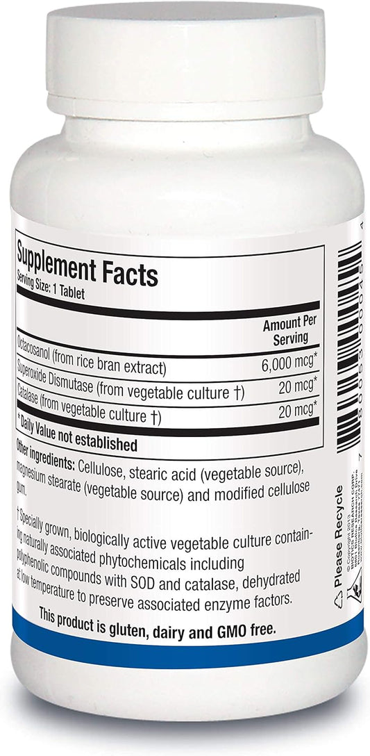 Biotics Research Bioctasol Forte Muscle and Nerve Support, Octacosanol 6,000 mcg, Exercise Performance, Athletic Stamina, Strength and Endurance, SOD, Catalase 90 Tabs