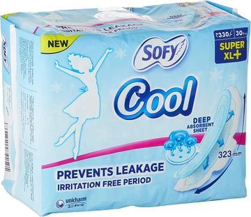 Sofy Cool Extra Long Sanitary Napkins - 30 Pads (290mm)