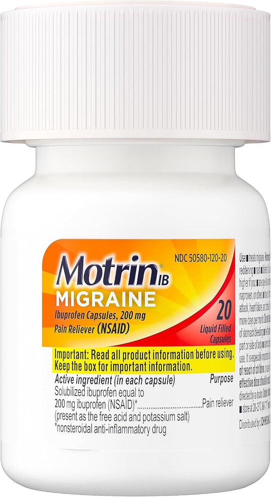 Motrin Ib Liquid Gels, 20 Count