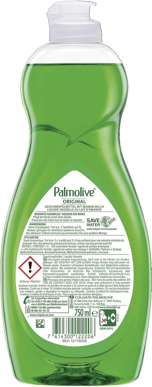 Colgate Palmolive Washing Up Liquid Original 750Ml Pack of 5 X 750 Ml : Health & Household