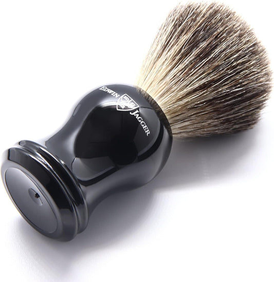 Edwin Jagger 81P36Amz Classic Badger Shaving Brush For Shaving Cream Or Soap For Men (Black)