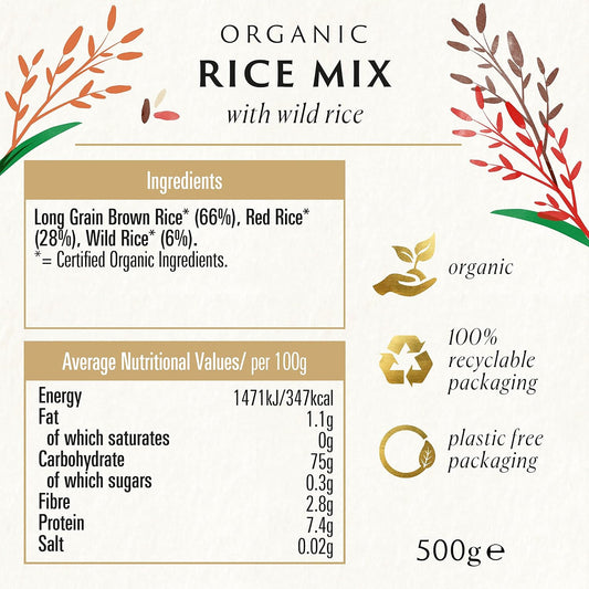 Biona Organic Wild Rice Mix, 500g