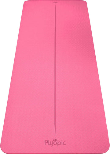 Plyopic Kids Yoga Mat - Lightweight, Non-Slip Tpe Fitness Mat - Ideal For Babies, Toddlers, Kids, Boys And Girls (0-12 Years) In Nursery, Preschool, School, Pvc Free. 6Mm Thick