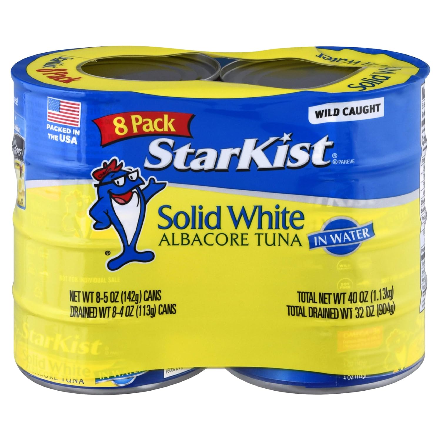 StarKist Solid White Albacore Tuna in Water, 5 oz. Can, Pack of 8