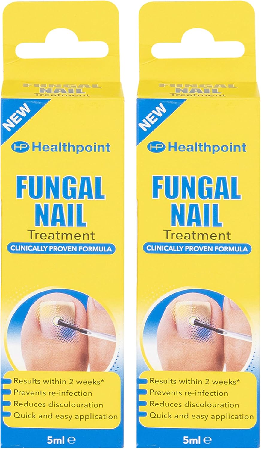 2 Pack Healthpoint Fungal Nail Treatment, Results In 2 Weeks, Prevents Re-Infection, Reduces Discolouration, 5Ml