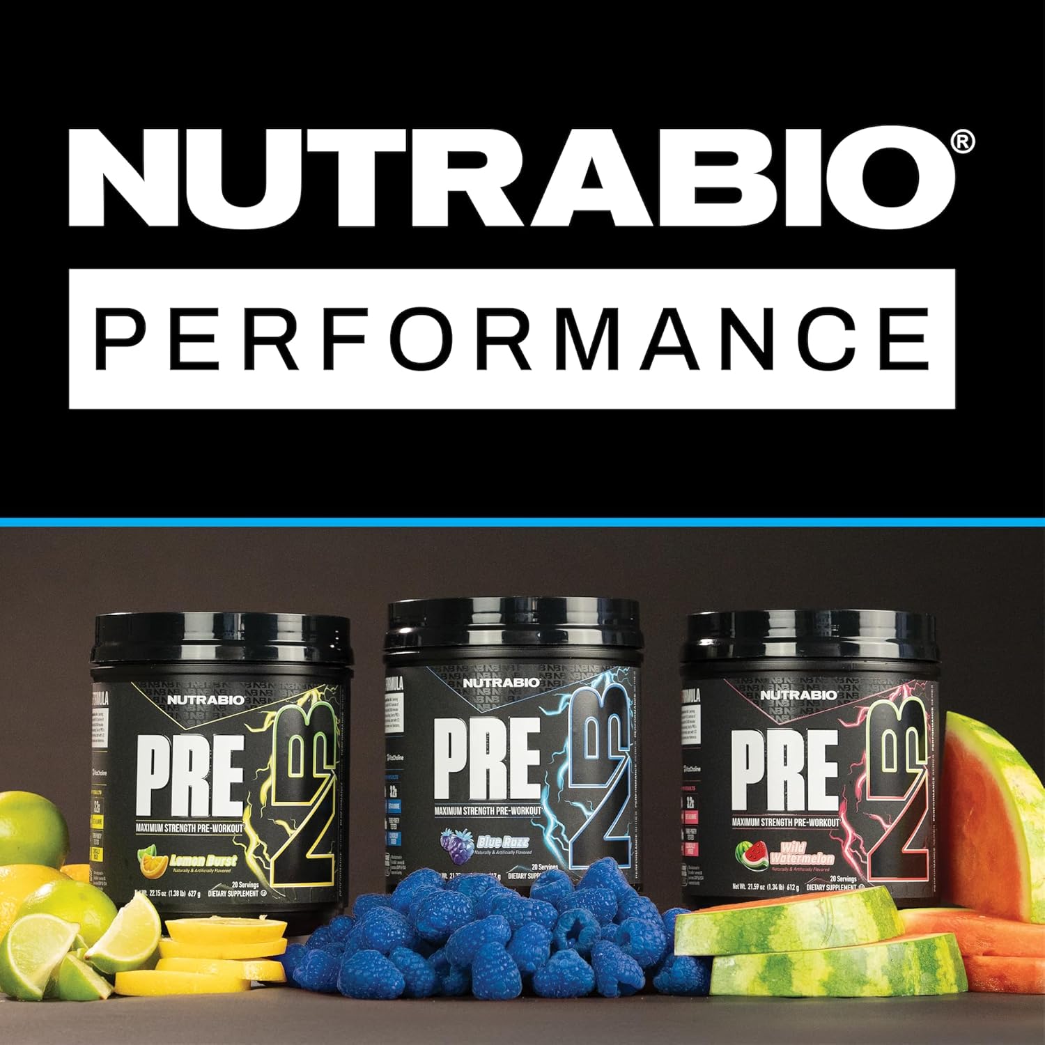 Nutrabio Pre Workout Powder - Old Formula- Sustained Energy, Mental Focus, Endurance - Beta Alanine, Creatine, Caffeine, Electrolytes - 20 Servings - Raspberry Lemonade : Health & Household