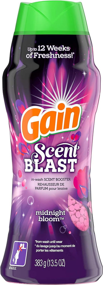 GAIN Fireworks, Scent Blast, in-wash Scent Booster Beads, Midnight Bloom, 13.5 oz