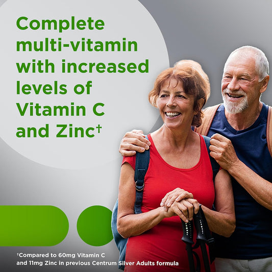 Centrum Silver Multivitamin For Adults 50+, Gluten Free, Non-Gmo, Supports Memory And Cognition