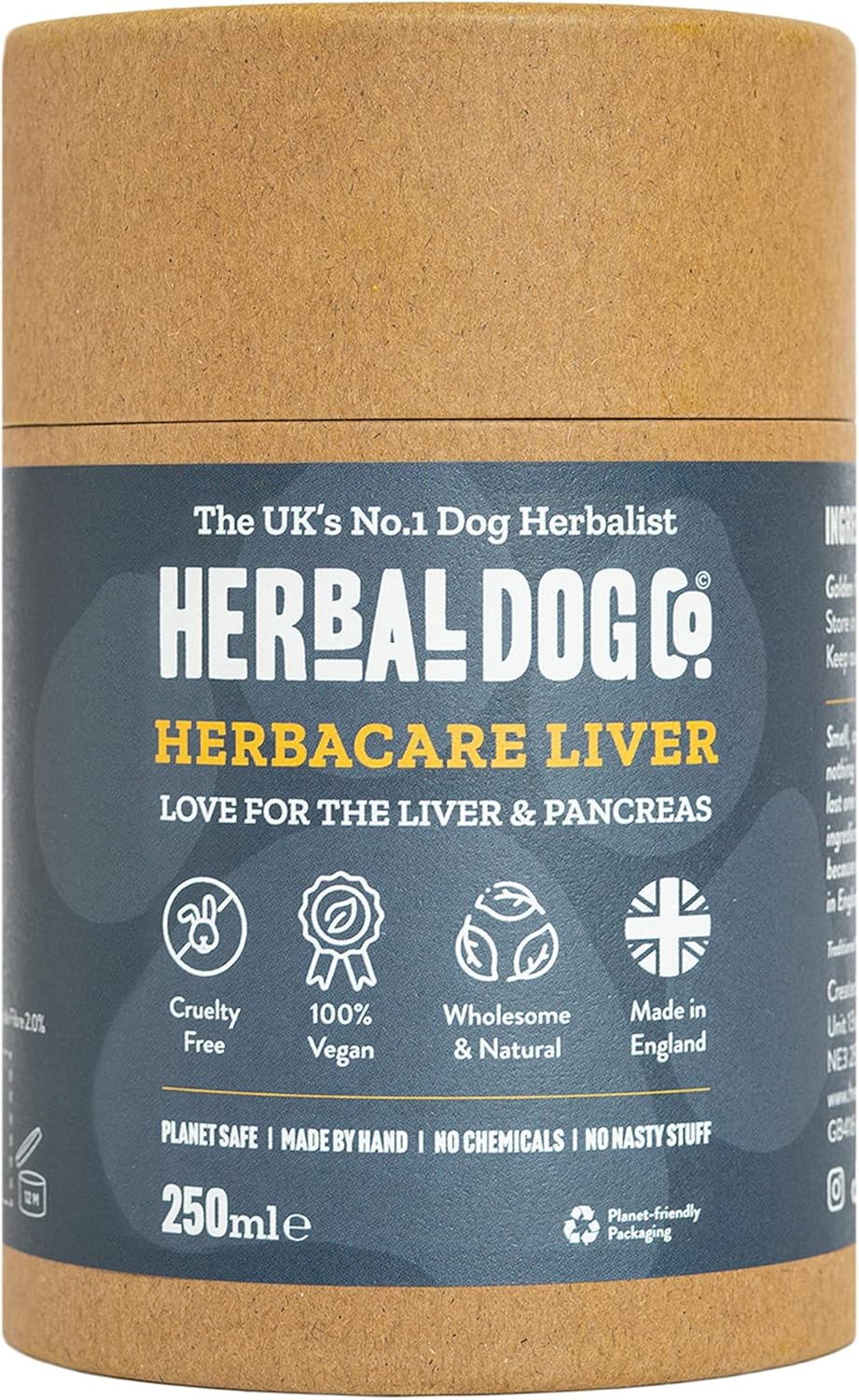 Herbal Dog Co Pancreas & Liver Support, 250ml - Natural Immune Support for Dogs & Puppies - Ideal for Dogs in Recovery or on Medication - All-Natural, Vegan, Made in UK?5060673050325