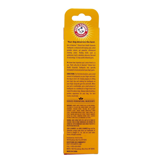 Arm & Hammer for Pets Clinical Care Enzymatic Toothpaste for Dogs | Soothes Inflamed Gums | Dog Toothpaste Enzymatic, Chicken Flavor, 2.5 Oz | Arm and Hammer Toothpaste for Dogs, Dog Dental Care