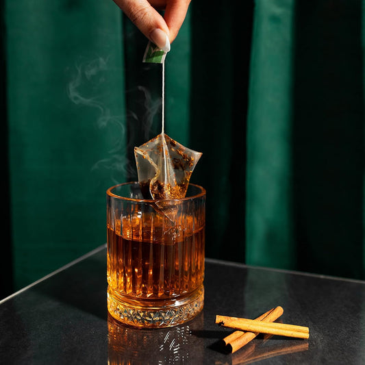 Cinnamon Twist Spice Tea Made With Rooibos Herbal Tisane And Orange Peel - Caffeine And Sugar Free Hot Tea - 50 Pyramid Tea Bags Sachets In A Resealable Bag